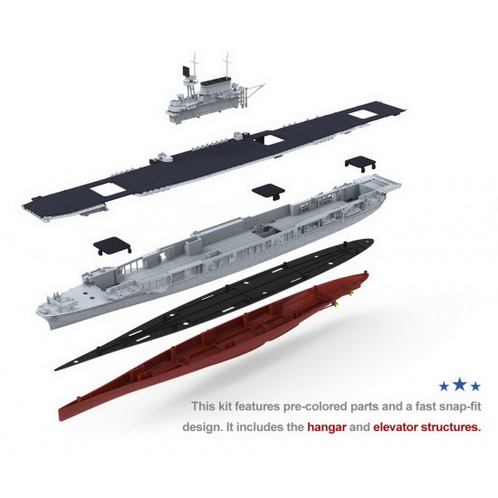 1/700 USS Enterprise (CV-6) Aircraft Carrier 1/700 USS Enterprise (CV-6) Aircraft Carrier