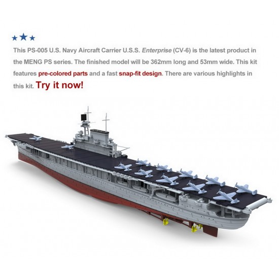 1/700 USS Enterprise (CV-6) Aircraft Carrier 1/700 USS Enterprise (CV-6) Aircraft Carrier
