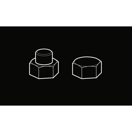 Nuts and Bolts for Vehicle/Diorama Set A - Large Nuts and Bolts for Vehicle/Diorama Set A - Large