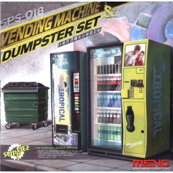 1/35 Vending Machine and Dustbin Set 1/35 Vending Machine and Dustbin Set