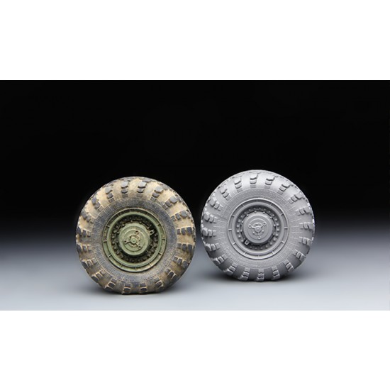 1/35 Russian MAZ-543M Sagged Wheels Set (Resin) 1/35 Russian MAZ-543M Sagged Wheels Set (Resin)