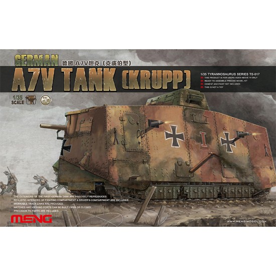 1/35 WWI German A7V Tank Krupp 1/35 WWI German A7V Tank Krupp