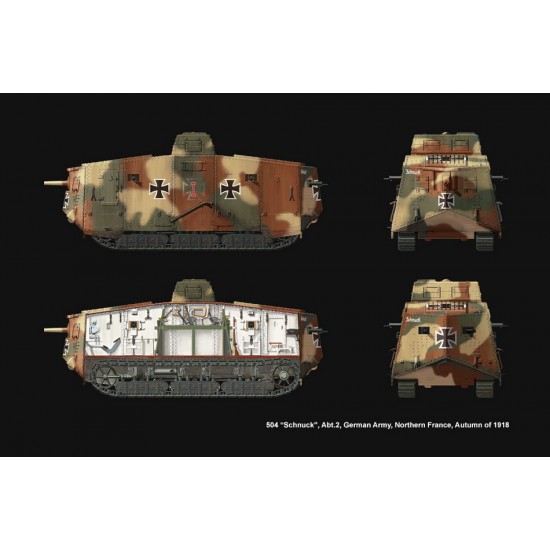 1/35 WWI German A7V Tank Krupp