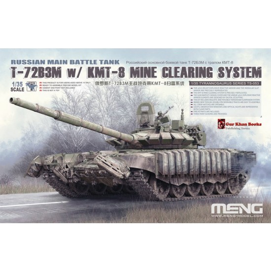 1/35 Russian Main Battle Tank T-72B3M w/KMT-8 Mine Clearing System 1/35 Russian Main Battle Tank T-72B3M w/KMT-8 Mine Clearing System