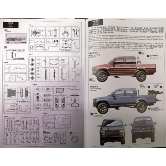 1/35 Toyota Hilux Pick Up w/ZPU-1 Anti-Tank Gun 1/35 Toyota Hilux Pick Up w/ZPU-1 Anti-Tank Gun