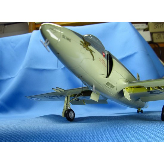 1/48 Supermarine Attacker FB.2 Landing Gears for Classic Airframes/Trumpeter kits 1/48 Supermarine Attacker FB.2 Landing Gears for Classic Airframes/Trumpeter kits