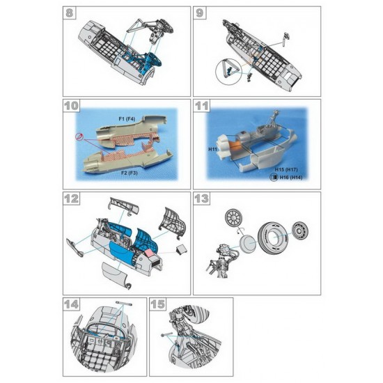 1/48 Grumman C-2A Greyhound. Landing gears and bays for Kinetic kits 1/48 Grumman C-2A Greyhound. Landing gears and bays for Kinetic kits