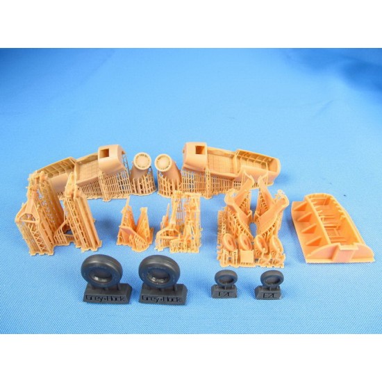 1/48 Northrop Grumman E-2C Hawkeye Landing gears and bays for Italeri/Kinetic kits 1/48 Northrop Grumman E-2C Hawkeye Landing gears and bays for Italeri/Kinetic kits