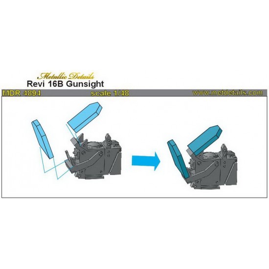 1/48 Revi 16B Gunsight for Fw 190, Bf 109, Me 262 1/48 Revi 16B Gunsight for Fw 190, Bf 109, Me 262