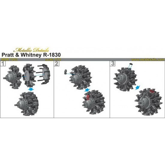 1/72 Pratt & Whitney R-1830 1/72 Pratt & Whitney R-1830