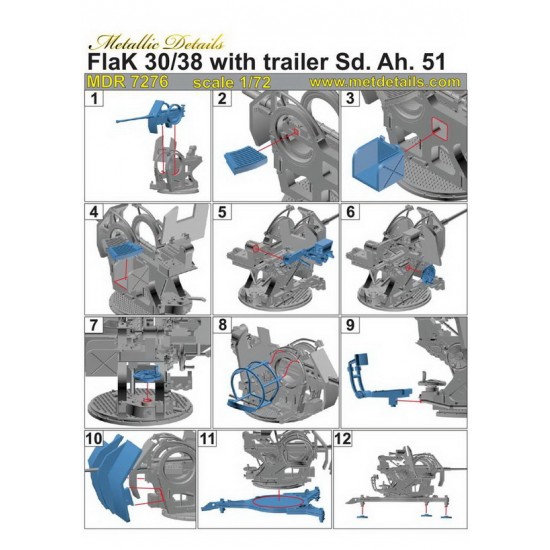1/72 FlaK 30/38 with trailer Sd. Ah. 51 1/72 FlaK 30/38 with trailer Sd. Ah. 51