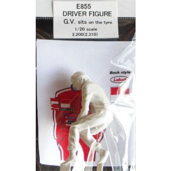 1/20 Gilles Villeneuve Sitting on Tyre 1/20 Gilles Villeneuve Sitting on Tyre