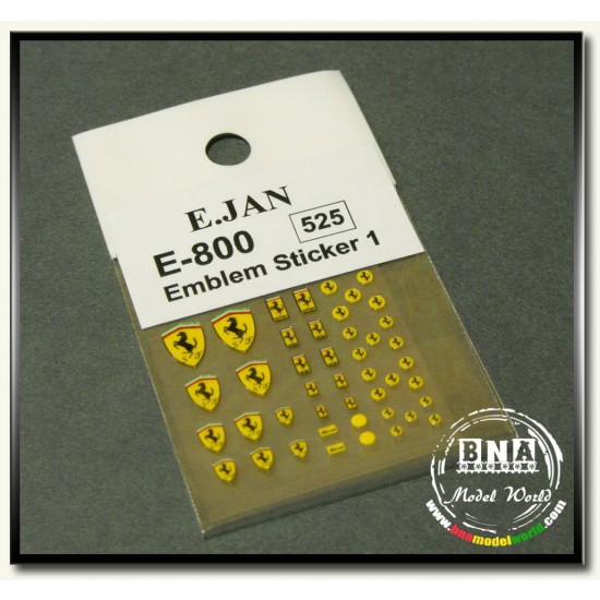 Ferrari Emblem Sticker 1 for Various Scales Ferrari Emblem Sticker 1 for Various Scales
