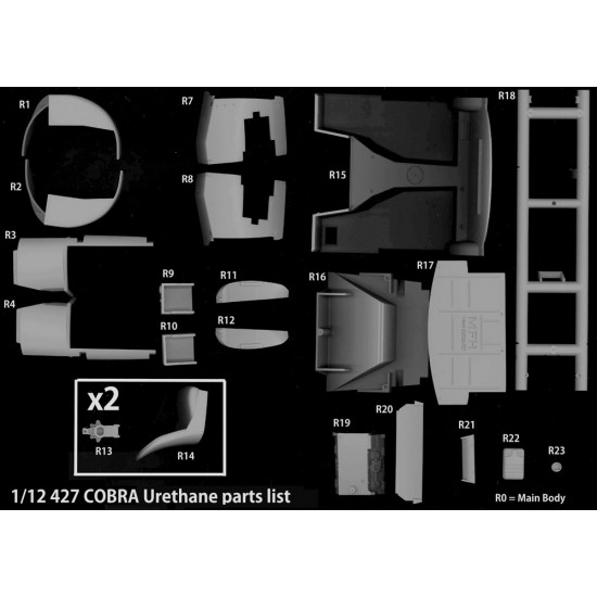 1/12 Full Detailed Multimedia kit - Shelby Cobra 427 Ver.A: Daytona 24hours #93 / SCAA #88 1/12 Full Detailed Multimedia kit - Shelby Cobra 427 Ver.A: Daytona 24hours #93 / SCAA #88