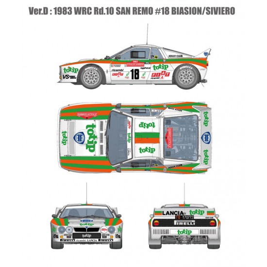 1/12 Full Detail kit - Rally 037 Ver.D: Jolly Club Totip 1983 WRC Rd.10 San Remo #18 1/12 Full Detail kit - Rally 037 Ver.D: Jolly Club Totip 1983 WRC Rd.10 San Remo #18