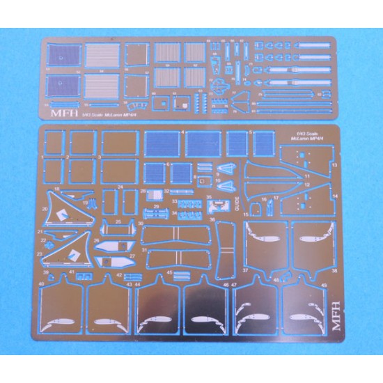 1/43 Multi-Material Kit: McLaren MP4/4 Ver.A 88 #11 Alain Prost/#12 Ayrton Senna 1/43 Multi-Material Kit: McLaren MP4/4 Ver.A 88 #11 Alain Prost/#12 Ayrton Senna