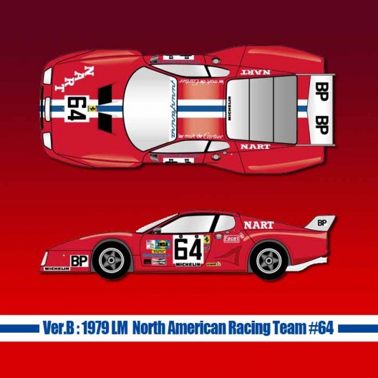 1/12 Full Detail kit - Ferrari 512BB LM Ver.B: 1979 LM North American Racing Team #64 1/12 Full Detail kit - Ferrari 512BB LM Ver.B: 1979 LM North American Racing Team #64