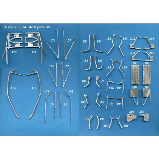 1/12 Full Detail kit - Ferrari 512BB LM Ver.B: 1979 LM North American Racing Team #64 1/12 Full Detail kit - Ferrari 512BB LM Ver.B: 1979 LM North American Racing Team #64