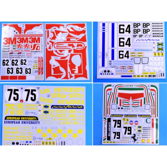 1/12 Full Detail kit - Ferrari 512BB LM Ver.D: 1980 LM Scuderia Bellancauto #79 1/12 Full Detail kit - Ferrari 512BB LM Ver.D: 1980 LM Scuderia Bellancauto #79