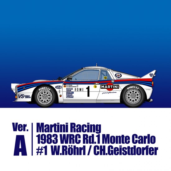 1/43 Multi-Material Kit: Rally 037 Ver.A Martini Racing 83 WRC Rd.1 Monte Carlo #1