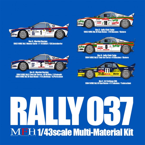 1/43 Multi-Material Kit: Rally 037 Ver.A Martini Racing 83 WRC Rd.1 Monte Carlo #1