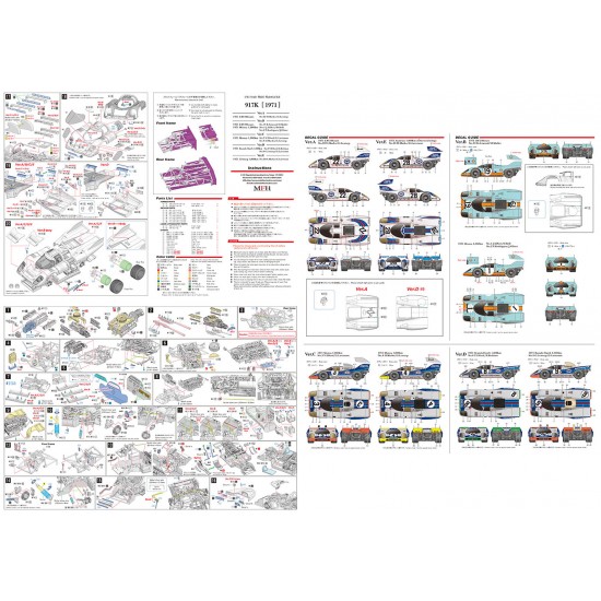1/43 Porsche 917K 1971 Ver.C - Martini Team Monza #3/4 (Full Detail kit) 1/43 Porsche 917K 1971 Ver.C - Martini Team Monza #3/4 (Full Detail kit)
