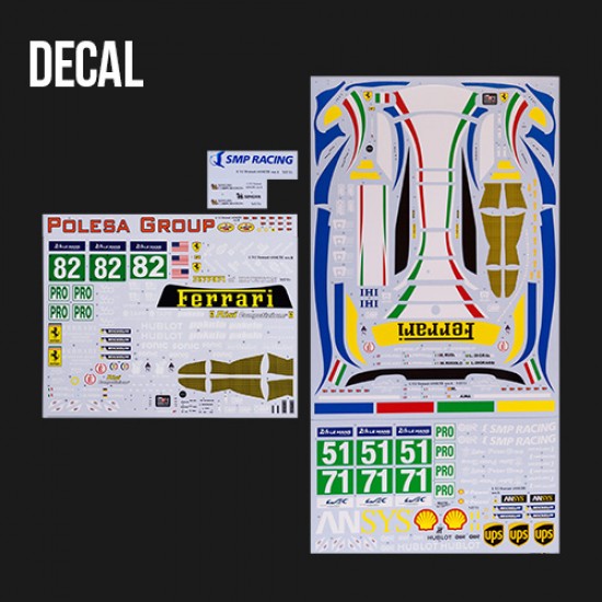 1/12 Ferrari 488GTE 2017 Ver.A - LM 24h AF Corse #51/71 1/12 Ferrari 488GTE 2017 Ver.A - LM 24h AF Corse #51/71
