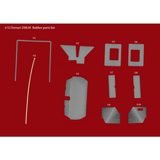 1/12 Fulldetail Kit - Ferrari 250LM Ver.B: 1965 24h Race (Maranello Concessionaires) #23 1/12 Fulldetail Kit - Ferrari 250LM Ver.B: 1965 24h Race (Maranello Concessionaires) #23