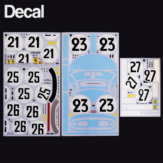 1/12 Fulldetail Kit - Ferrari 250LM Ver.B: 1965 24h Race (Maranello Concessionaires) #23 1/12 Fulldetail Kit - Ferrari 250LM Ver.B: 1965 24h Race (Maranello Concessionaires) #23