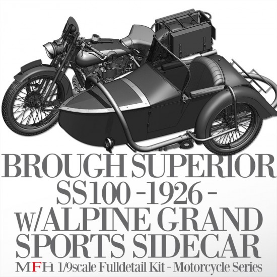 1/9 Fulldetail Kit: Brough Superior SS100 1926