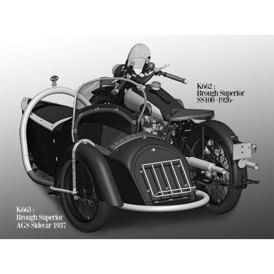 1/9 Fulldetail Kit: Brough Superior SS100 1926
