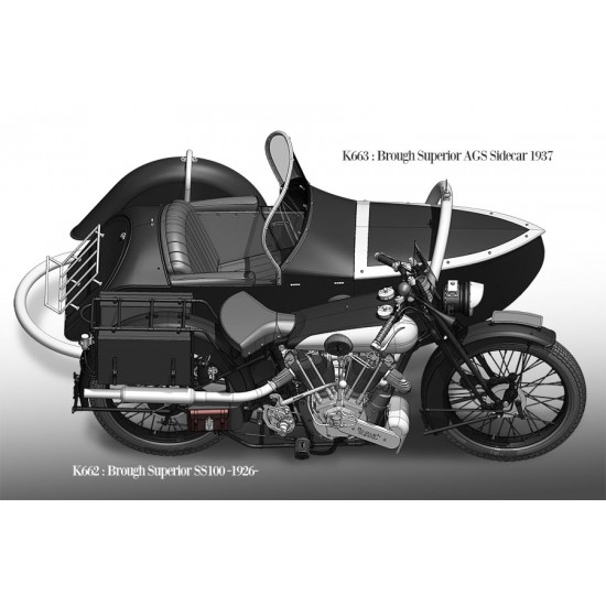 1/9 Fulldetail Kit: Brough Superior SS100 1926