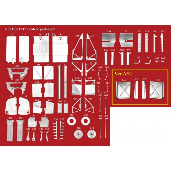 1/12 Multi-material Kit: Tipo33 TT12 Ver.C 1975 Rd.5 Spa 1000km Winner #2 #1 1/12 Multi-material Kit: Tipo33 TT12 Ver.C 1975 Rd.5 Spa 1000km Winner #2 #1