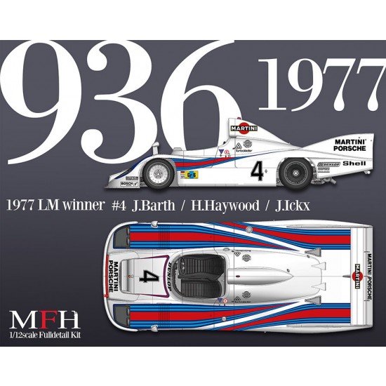 1/12 Fulldetail Kit: Porsche 936/77 1977 LM Winner #4 J.Barth / H.Haywood / J.Ickx
