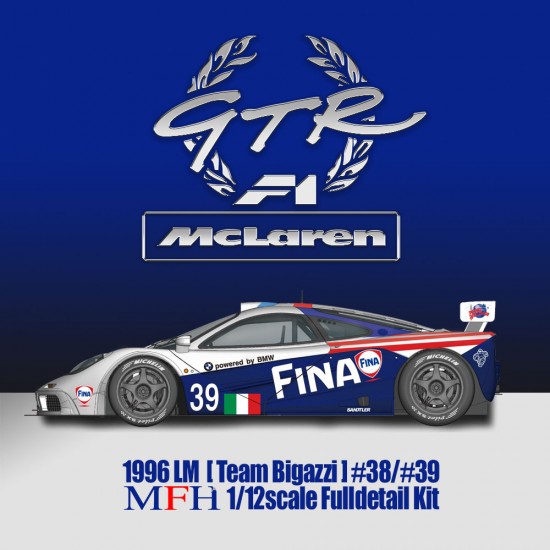 1/12 Full Detail Kit: McLaren F1 GTR [96 LM Team Bigazzi]