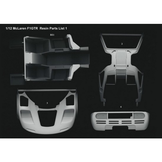 1/12 Full Detail Kit: McLaren F1 GTR [96 LM Team Bigazzi]