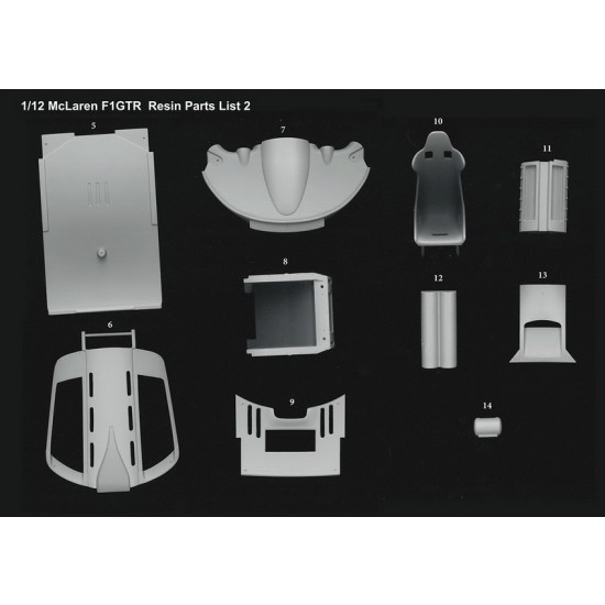 1/12 Full Detail Kit: McLaren F1 GTR [96 LM Team Bigazzi]