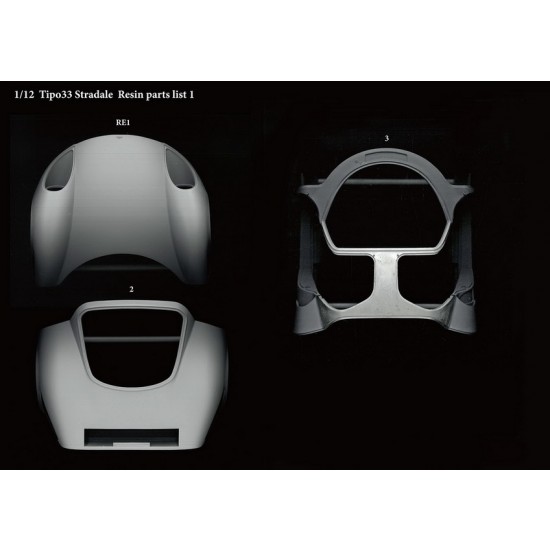 1/12 Full Detail Kit: Alfa Romeo Tipo33 Stradale 1/12 Full Detail Kit: Alfa Romeo Tipo33 Stradale