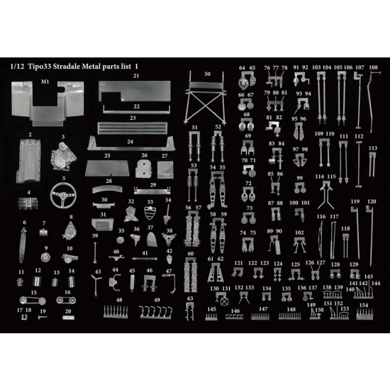 1/12 Full Detail Kit: Alfa Romeo Tipo33 Stradale 1/12 Full Detail Kit: Alfa Romeo Tipo33 Stradale