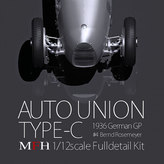 1/12 Auto Union Type-C 1936 German GP Winner #4 Bernd Rosemeyer 1/12 Auto Union Type-C 1936 German GP Winner #4 Bernd Rosemeyer