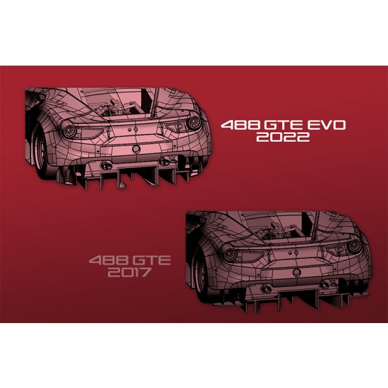 1/12 Ferrari 488 GTE Evo 2022 WEC 2022 LM GTE PRO AF Corse #51/#52 1/12 Ferrari 488 GTE Evo 2022 WEC 2022 LM GTE PRO AF Corse #51/#52