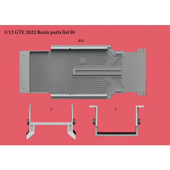 1/12 Ferrari 488 GTE Evo 2022 WEC 2022 LM GTE PRO AF Corse #51/#52 1/12 Ferrari 488 GTE Evo 2022 WEC 2022 LM GTE PRO AF Corse #51/#52