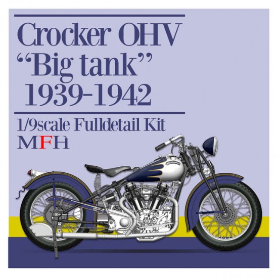 1/9 Crocker OHV Big tank 1939-1942 Motorcycle 1/9 Crocker OHV Big tank 1939-1942 Motorcycle
