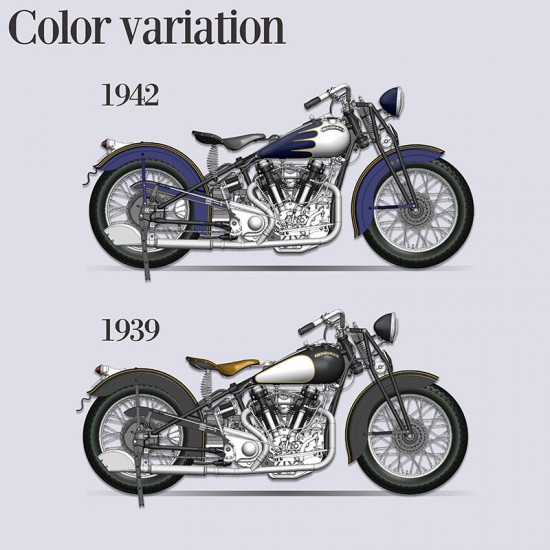 1/9 Crocker OHV Big tank 1939-1942 Motorcycle 1/9 Crocker OHV Big tank 1939-1942 Motorcycle