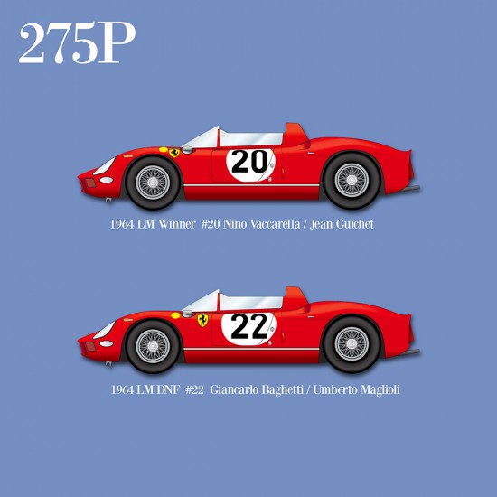 1/12 Ferrari 275P 1964 LM Winner #20 / #22 1/12 Ferrari 275P 1964 LM Winner #20 / #22