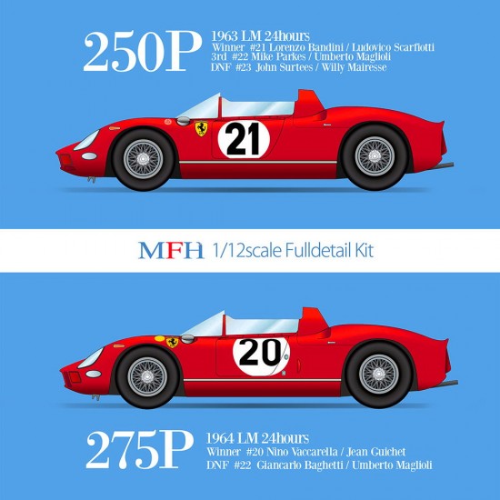 1/12 Ferrari 275P 1964 LM Winner #20 / #22 1/12 Ferrari 275P 1964 LM Winner #20 / #22