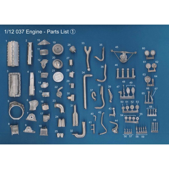 1/12 Rally 037 Engine kit 1/12 Rally 037 Engine kit