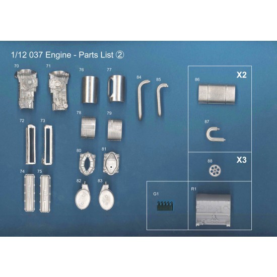 1/12 Rally 037 Engine kit 1/12 Rally 037 Engine kit