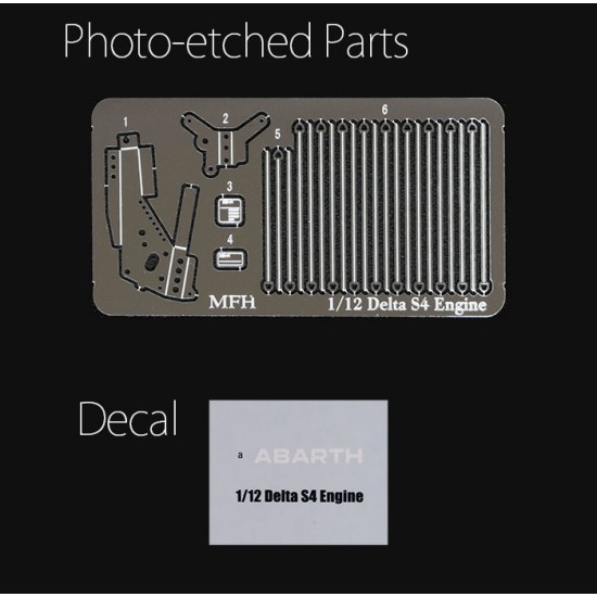 1/12 Lancia Delta S4 Engine kit 1/12 Lancia Delta S4 Engine kit