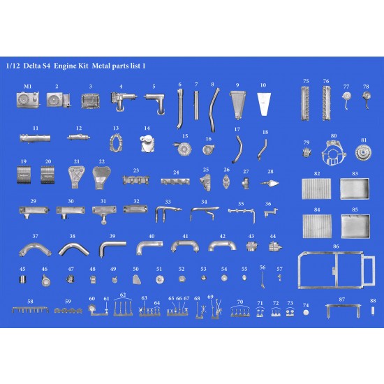 1/12 Lancia Delta S4 Engine kit 1/12 Lancia Delta S4 Engine kit